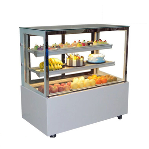 Mostrador <span class=keywords><strong>de</strong></span> exhibición <span class=keywords><strong>de</strong></span> <span class=keywords><strong>vidrio</strong></span> para panadería OEM <span class=keywords><strong>de</strong></span> <span class=keywords><strong>2</strong></span> <span class=keywords><strong>metros</strong></span>, soporte para donas, escaparate para refrigerador para pasteles - Product Image 1