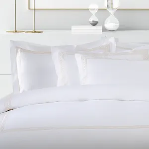 50% छूट देनेवाला सेट बिस्तर लक्जरी duvet कवर सेट 100% कपास होटल बिस्तर पर चादर