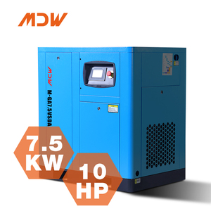 เครื่องอัดอากาศแบบสกรู 7.5/10 แรงม้า ไม่ใช้น้ำมัน ปรับความถี่ได้ สำหรับอุตสาหกรรม ประสิทธิภาพสูง เงียบ 8/10 บาร์ ได้รับการรับรองมาตรฐาน CE - Product Image 1