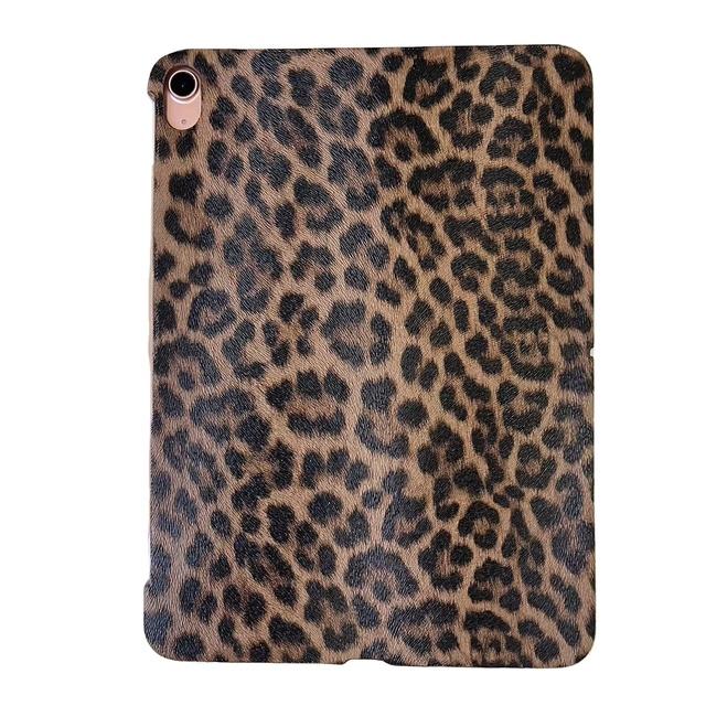 Custom Leopard PU Leather Plastic Hard Back Shell Protective Tablet Cover Case for iPad A16 11th Gen 11 2025 10th Gen.10.9" 2022