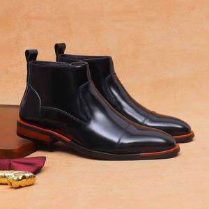 Zapatos de Tobillo Clásicos de Cuero Genuino para Hombre, Tallas Grandes, de Alta Calidad, para Invierno y Otoño, Impermeables, con Amortiguación, Desodorantes y Antideslizantes - Product Image 3