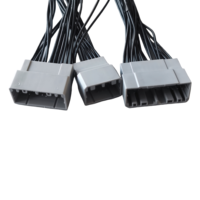 Gran oferta, arnés de cables de puente de motor para conector ECU automotriz 16P/31P/32P, Material de aislamiento de nailon duradero
