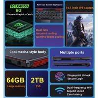 Laptop Gaming RUNCK RTX 4060 8GB Intel Generasi ke-13 I9 Layar IPS 16 inci 1920x1200 165Hz 16GB/512GB SSD Windows 11 Pro GPU Khusus