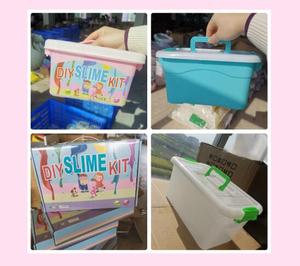 Bview Art 108 pièces Kit de pâte à <span class=keywords><strong>modeler</strong></span> auto-durcissante transparente avec paillettes pour filles, garçons et enfants, avec breloques et tranches de fruits - Product Image 6