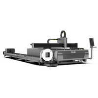 Macchina da Taglio Laser a Fibra 2-in-1 per Lamiere e Tubi 6015 Heavy Duty 6000W per Taglio di Lastre e Tubi in Acciaio Spesso
