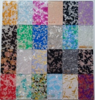 Feuille acrylique à motif de surface solide en nacre imprimée décorative de 24 pouces * 40 pouces