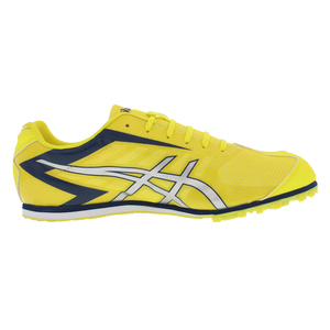รองเท้าวิ่ง Asics Hyper Ld 5 Track สำหรับผู้ชาย สีเหลืองแฟลช สีเงิน สีกรมท่า - Product Image 2