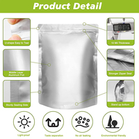 Sacs Mylar personnalisés en gros, refermables avec fermeture éclair, formats 7 g, 1 gallon, 1 livre, 5 gallons