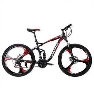 Bicicleta de Montaña de Suspensión Trasera, Frenos de Disco Dobles, Todoterreno, 21 Velocidades, Cuadro de Acero de Alto Carbono, Velocidad Variable - Product Image 2