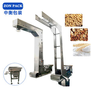 Hoge capaciteit maïs bloem sojabonen verticale lifter lift Z type emmer transportband met vibrator hopper - Product Image 1