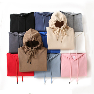 Wash Black Hoodie Men Knitted Fabric Digital Printing Pullover With Pocket - Product Image 5