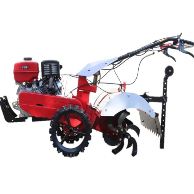 Orchard micro-cultivator Vegetable greenhouse rotary tillage weeding machine hand-supported self-propelled rotary cultivator