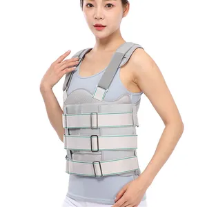 Orthopedic Compression Fracture Lumbar Support with Integrated Plastic Support Plate