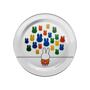 طبق شاي دائري معدني مطلي بالمينا من الخزف الصيني قابل للحمل يُمكن الطباعة عليه حسب الطلب - Product Image 4