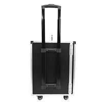 Valise de présentation de bijoux de luxe sur mesure, grande taille, professionnelle, en aluminium, avec doublure en velours, 4 roues pivotantes