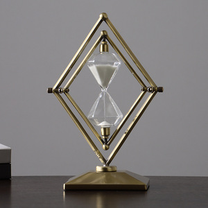 Ornements de minuterie de <span class=keywords><strong>sablier</strong></span> géométrique créatif Horloge de sable rapide haut de gamme moderne Style de conception moderne - Product Image 4