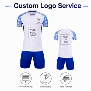 Aiju Vente en gros de maillots de football personnalisés imprimés pour l'été, ensemble respirant à séchage rapide, tenue d'équipe pour l'entraînement et les matchs, vêtements pour hommes - Product Image 3