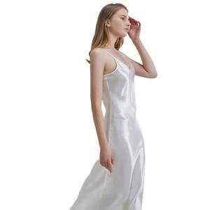 Ropa de Dormir de Seda Pura de Lujo al por Mayor, Camisón de 22 Momme, Vestido de Seda 100% Pura para Mujer - Product Image 6