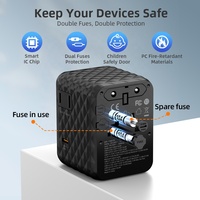 Adaptateur de voyage Worldplug Compact World PD 45W chargeur USB universel GAN matériel adaptateur de prise internationale pour appareil photo ordinateur portable