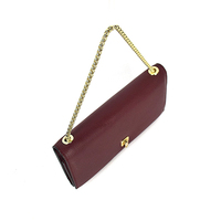 Casing Ponsel Dompet Wanita Rantai Kulit Vegan Desain Cantik Genggam Wanita Bergaya Elegan Grosir Mewah
