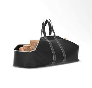 Free Sample Large Canvas Log Tote <b>Bag</b> <b>Carrier</b> Indoor Fireplace Firewood Totes <b>Holders</b>, Best for Carrying Wood - Product Image 4