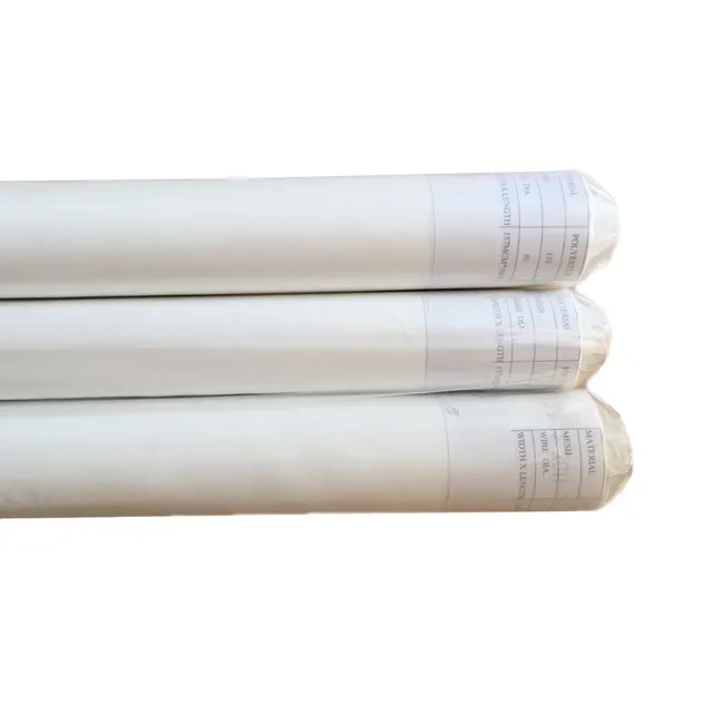 Malla blanca de poliéster para fabricación de papel, malla de impresión de pantalla, 61t, 48/ 230