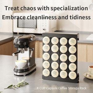 Soporte de pared para 16 cápsulas de café - Instalación dual (con clavos y adhesivo), almacenamiento que ahorra espacio para cápsulas Nescafé <span class=keywords><strong>Dolce</strong></span> <span class=keywords><strong>Gusto</strong></span> - Product Image 4