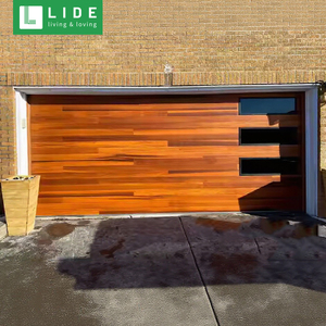 <span class=keywords><strong>Puerta</strong></span> de garaje de aluminio con aspecto de <span class=keywords><strong>madera</strong></span> para residencias en EE. UU. - Product Image 6