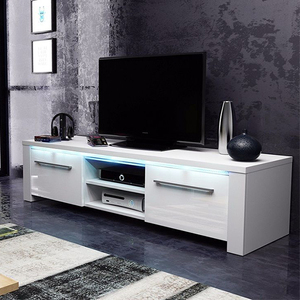 Support de base de console de télévision de luxe robuste Conceptions d'unités murales en bois massif avec support de télévision élégant pour salle à manger <span class=keywords><strong>TV</strong></span> - Product Image 3
