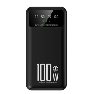 Hàng Mới 100W PD ngân hàng điện cầm tay đôi USB + C đầu ra sạc nhanh 20000mAh ngân hàng điện biểu tượng tùy chỉnh - Product Image 1