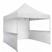 Tente de réception pliable 10x10 avec logo personnalisé imprimé, idéale pour les expositions intérieures, les événements extérieurs et les salons professionnels