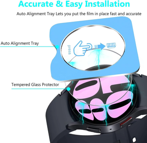 อุปกรณ์ป้องกันหน้าจอนาฬิกากระจกเทมเปอร์ HD ติดตั้งง่ายสำหรับ <span class=keywords><strong>Samsung</strong></span> <span class=keywords><strong>Galaxy</strong></span> <span class=keywords><strong>Watch</strong></span> 8 40มม. 46มม. 44มม. <span class=keywords><strong>Xiaomi</strong></span> Active <span class=keywords><strong>4</strong></span> Huawei FIY <span class=keywords><strong>4</strong></span> Pro - Product Image 3