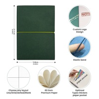 Carnet en cuir PU A5 A6 avec logo personnalisé, couverture souple, couleurs mélangées, papeterie, bloc-notes d'écriture pour étudiants, bande élastique, carnet pour l'école