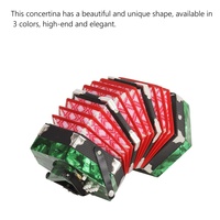 JELO AY-AR-170 Accordéon concertina professionnel à 20 boutons avec anche libre Aérophone Bandonéon Harmonica en ABS de haute qualité