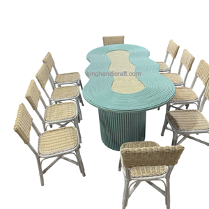 Silla Infantil de Mimbre Hecha a Mano Estilo Boho para Fiestas de Cumpleaños, Muebles Ligeros de Mimbre Natural - Product Image 6