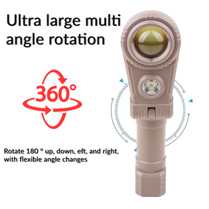 Ayarlanabilir mıknatıs 360 ° dönen ABS Cob açık kamp balıkçılık ve iş için çok ışık kaynağı ile LED far