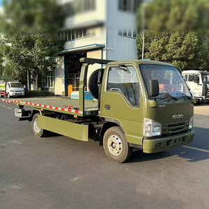 ISUZU 100P 3T Flat <b>Bed</b> Wrecker Truck Euro <b>4</b> Manual Diesel 4x2 Light Duty Recovery Vehicle - Product Image 1