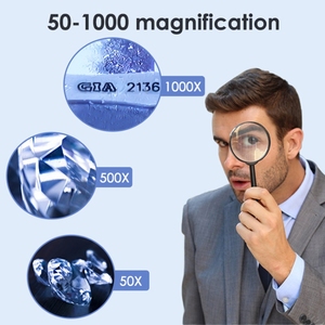 New Arrival HJ1000 50-1000X 3000mAh Diamond Waist <strong>Code</strong> Microscope GIA Jewelry Waist <strong>Code</strong> Instrument Microscope Accessories - Product Image 5