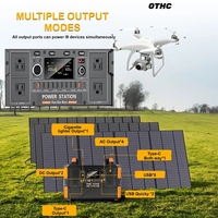 Centrale Électrique Portable T11 à Onde Sinusoïdale Pure, Charge Ultra Rapide 1200W, Panneau Solaire 200W, LiFePO4 1008Wh, MPPT - Vente Directe Usine OEM/ODM