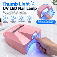 Nouvelle Arrivée Lampe Sécheuse à Ongles Portable Mini Haute Puissance Rechargeable à Séchage Rapide pour Gel UV LED Double Main à Faible Chaleur avec Logo Personnalisé