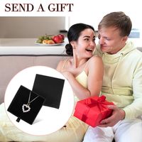 Boîte à bijoux en carton mat avec logo OEM, emballage en papier, petite boîte à bijoux pour collier et bague, boîte cadeau imprimée, prix d'usine