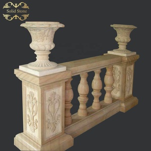 Conception moderne en plein air <span class=keywords><strong>pas</strong></span> <span class=keywords><strong>cher</strong></span> prix villa décorative beige granit pierre <span class=keywords><strong>balustrade</strong></span> - Product Image 4