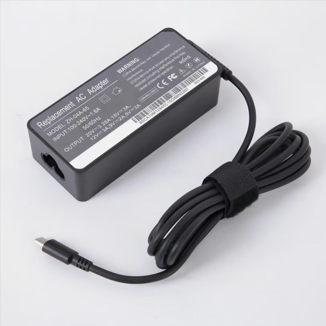 20V 3.25A 65W USB C Laptop Charger Universal Compatibility for Lenovo with Smart Chip Type C USB C Charger