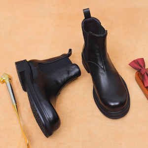 รองเท้าหนังแท้แบบสวม ระบายอากาศได้ดี น้ำหนักเบา หนังวัวแกะสลักลายอิฐ สไตล์วินเทจ สำหรับผู้ชาย แนวเรโทรลำลอง ขายส่ง - Product Image 3