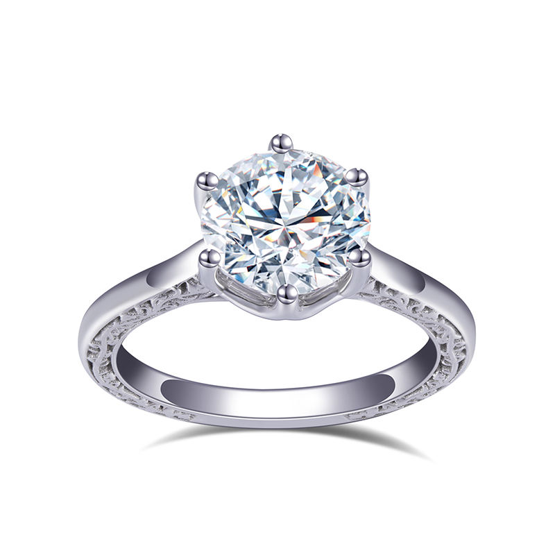 แหวนทอง 14K 3CT Moissanite