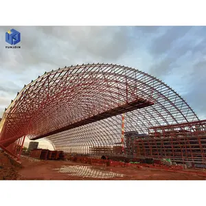 Bolt Ball Joints Space Frame Estructura de acero Estadio Bleacher Canopy Metal Construcción Estructura de acero Cobertizo