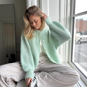 Roupas de Alta Qualidade para Mulheres, <span class=keywords><strong>Cardigan</strong></span> Estiloso, Tops Y2K, Roupas Coreanas, Vestuário Ocidental para Mulheres, Roupas para Escritório - Product Image 4