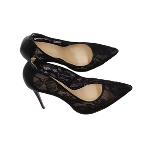 Classic Luxury Designer shoes Mesh Embroidered Thin Heels Shoe <b>Lady</b> Stiletto Pumps high Quality Sexy Women High Heel shoes - Product Image 3