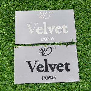 Targhette in Ottone Personalizzate Incise Stile Antico con Lettere Placcate Argento e Oro Nero per Esterni, Insegne Pubblicitarie - Product Image 6