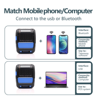 GTCODESTAR imprimante thermique portable Impresoras étiquette Recibo code à barres Etiquetas mini autocollants de poche imprimante de reçus